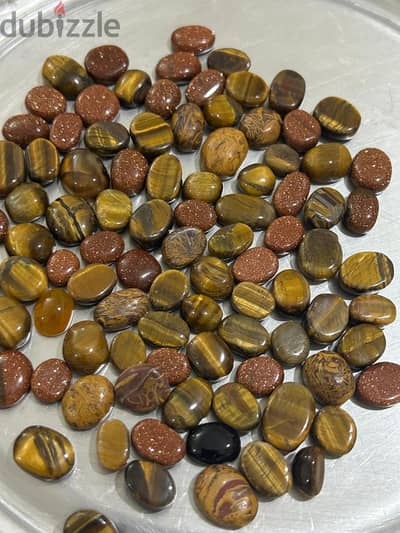 Stones (ring) for sale (Tiger eye, Maryam, jasper)