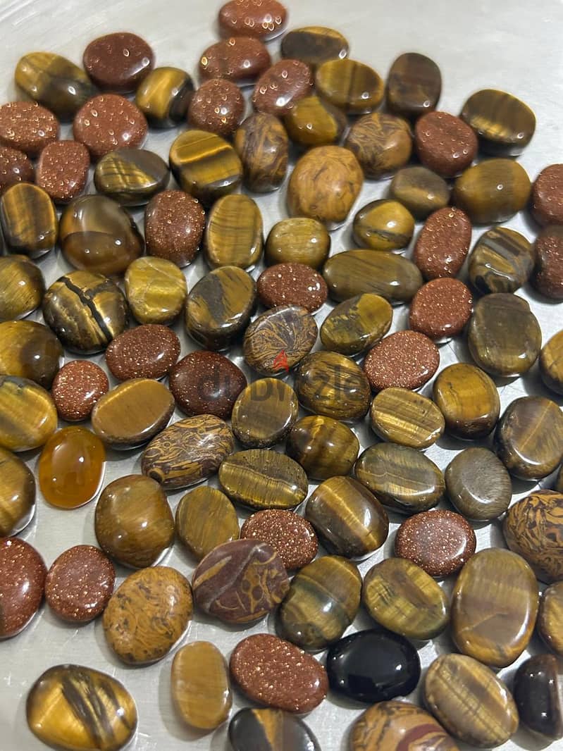 Stones (ring) for sale (Tiger eye, Maryam, jasper) 1