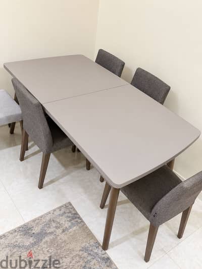 Convertible Dining Table 6 Seater with 6 chairs