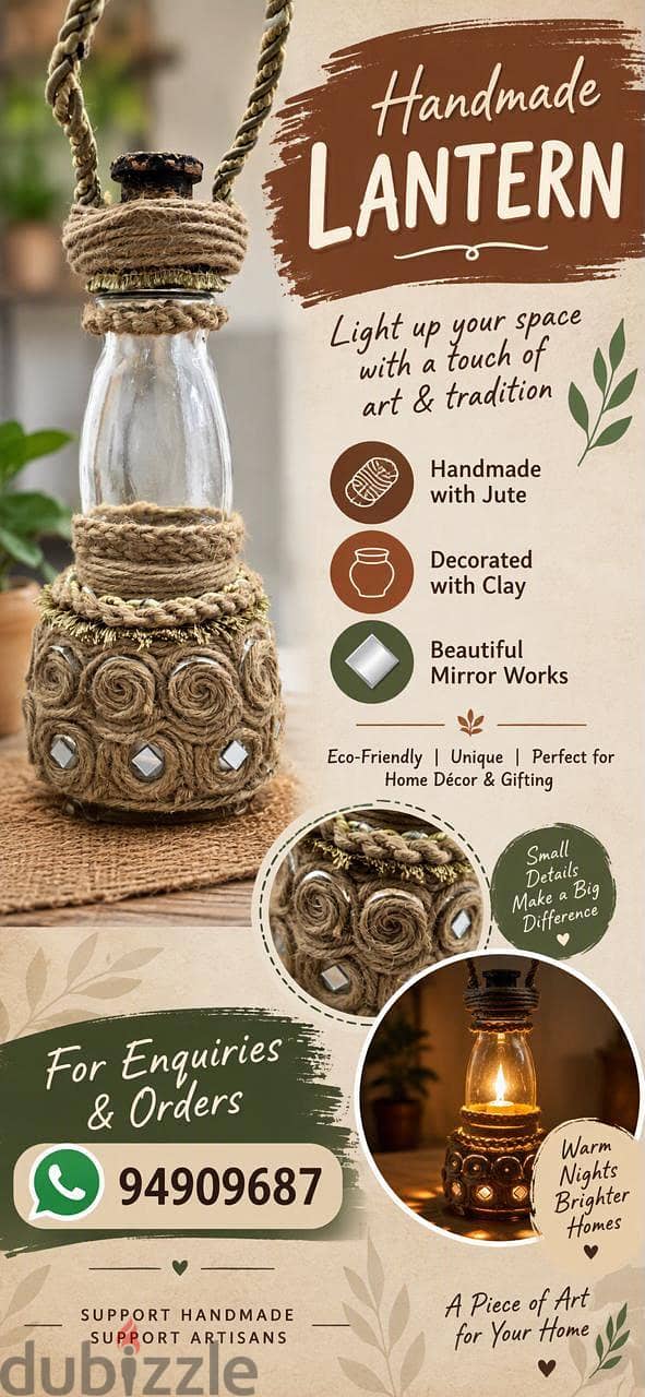 HANDMADE LANTERNS & LAMPS – FOR SALE 1