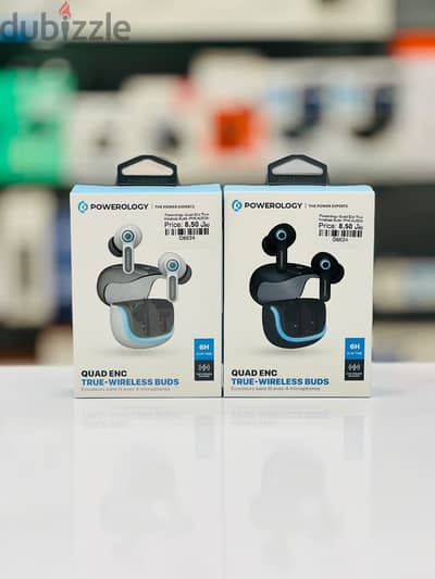 Brand New Powerology Quad Buds in Oman | Clear Audio | Call: 94333521