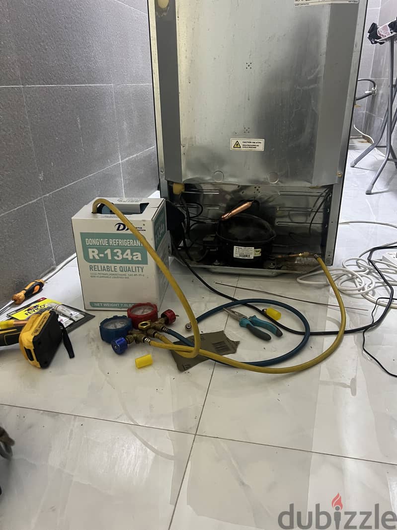 ac fredge and full automatic washing mashin 3