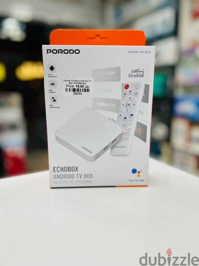 Brand New Porodo Echobox TV Box in Oman | 4K Clarity | Call: 94777095