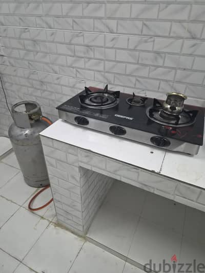 stove, gas cylinder and connection tools