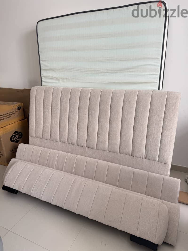 Queen Bed frame and New mattress 1
