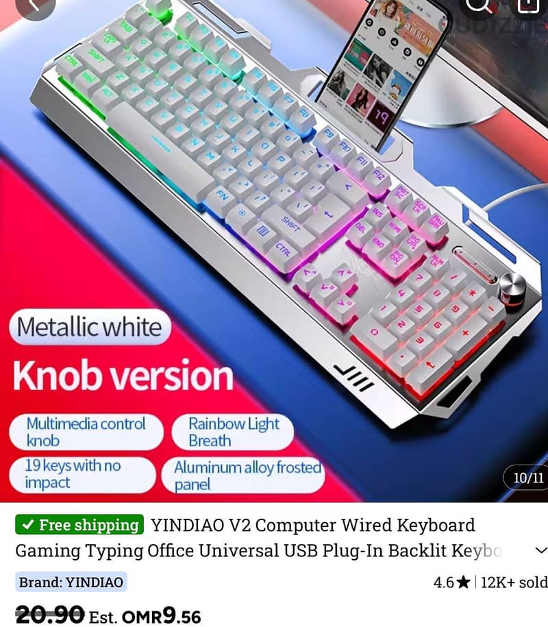 GAMING RGB KEYBOARD AND RGB MOUSE WITH MOUSE PAD 6