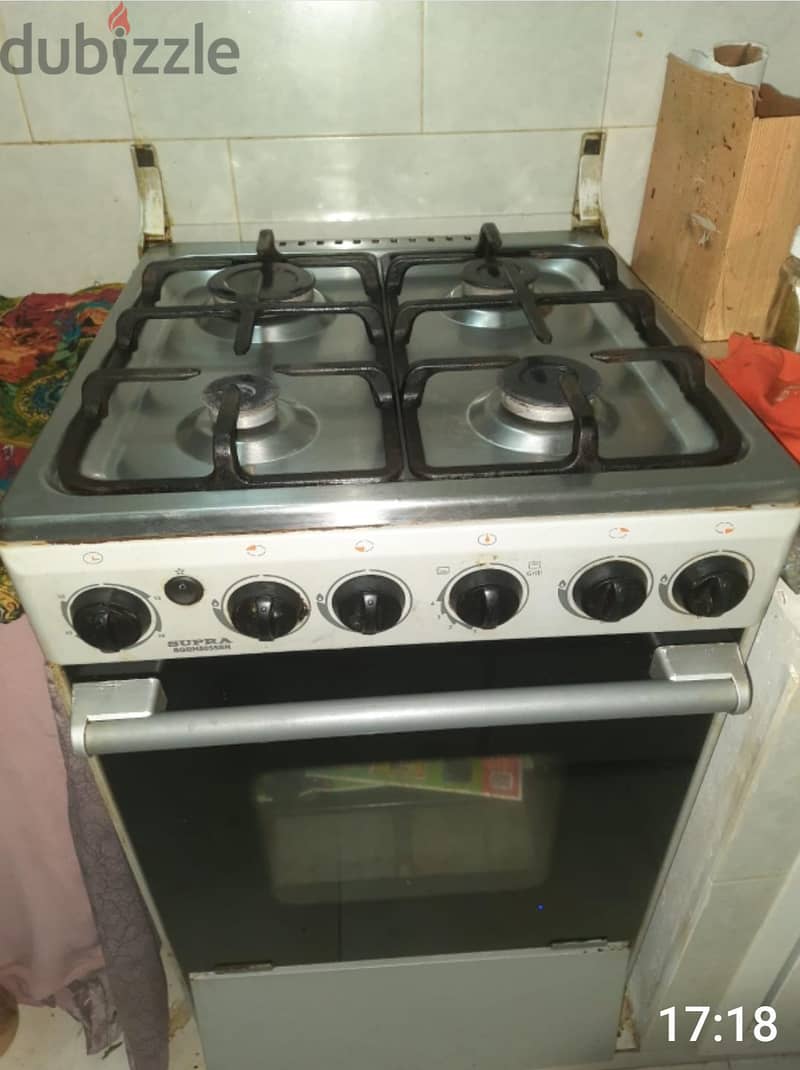 Supra 4 burner gas stove with oven 2