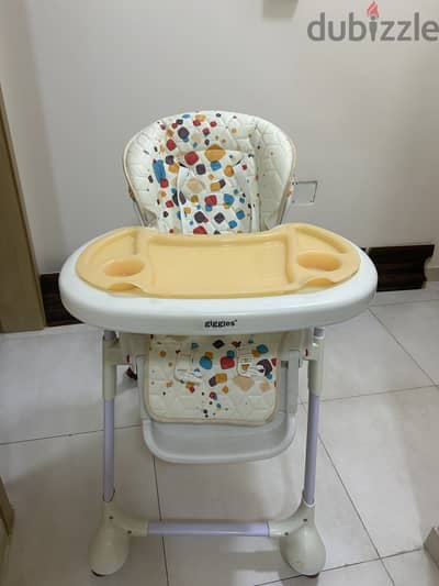Baby High up chair with swing ( giggles brand )