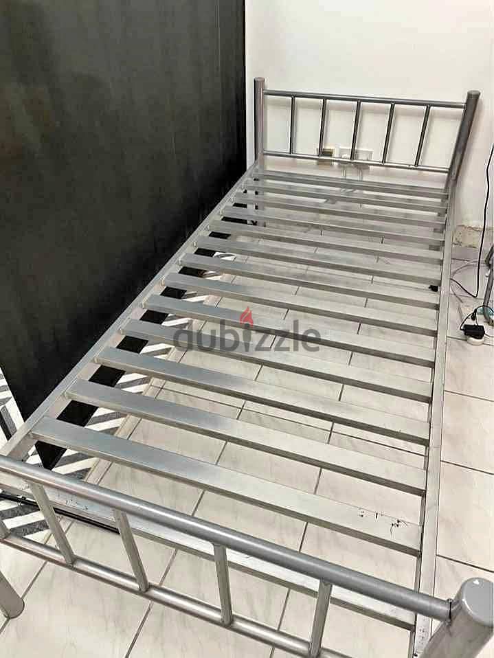 Steel Cupboard and Bed 1