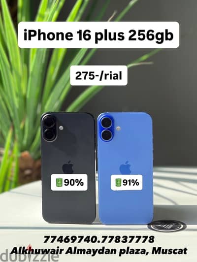 Apple - iPhone 16 - 128 GB / 16 Plus 256 GB - ايفون - Fine condition