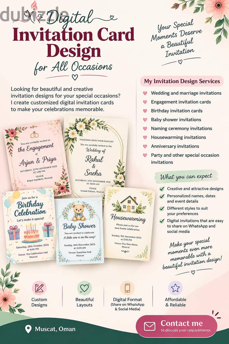 Digital Invitation Card Designer | Wedding, Birthday & All Occasions 1