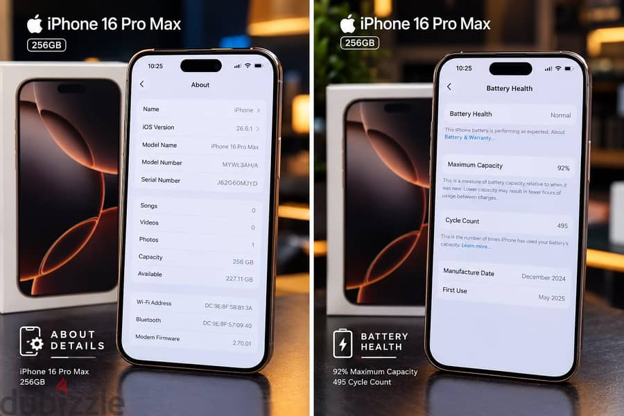 Used iPhone 16 Pro Max in Oman | 256GB Storage 1