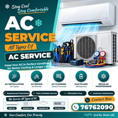  All Types of AC Service & Maintenance in Oman