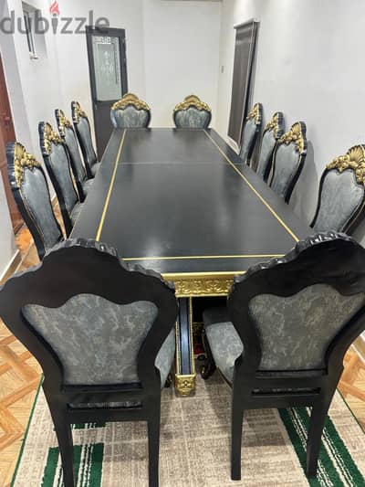 For sele  Dining table with 12 chairs