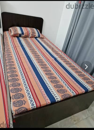 Single bed with mattress
