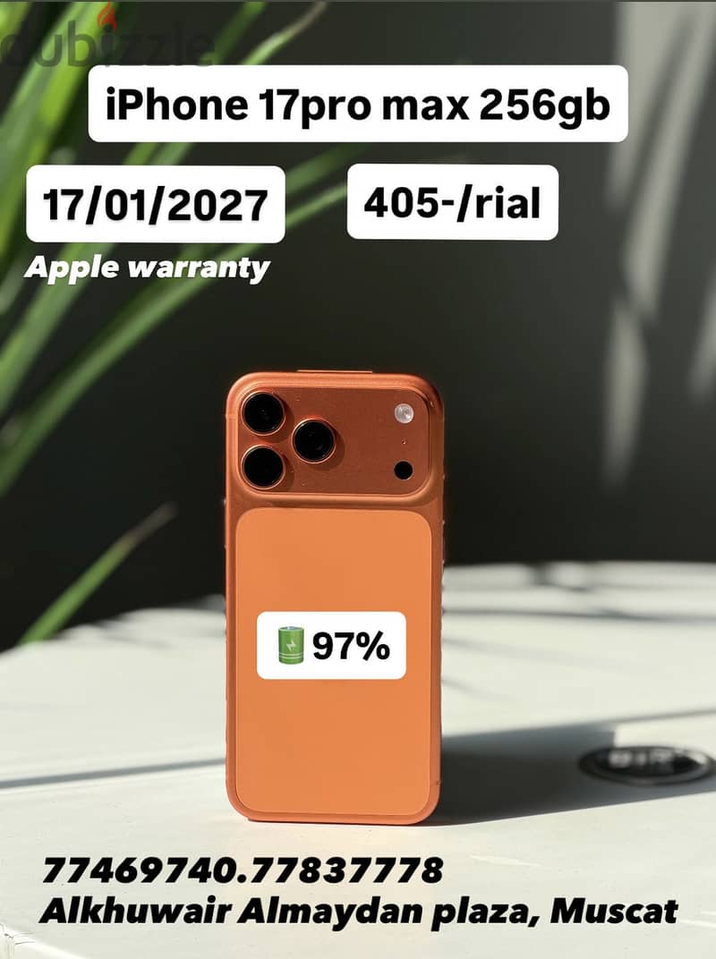 iPhone 17 Pro Max 256GB battery 97% amazing condition best price also 1