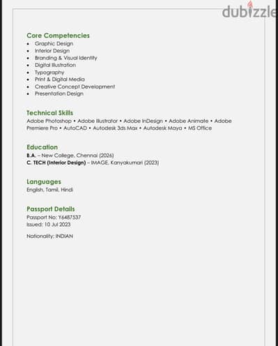 Seeking for a graphic designing/ interior designing job
