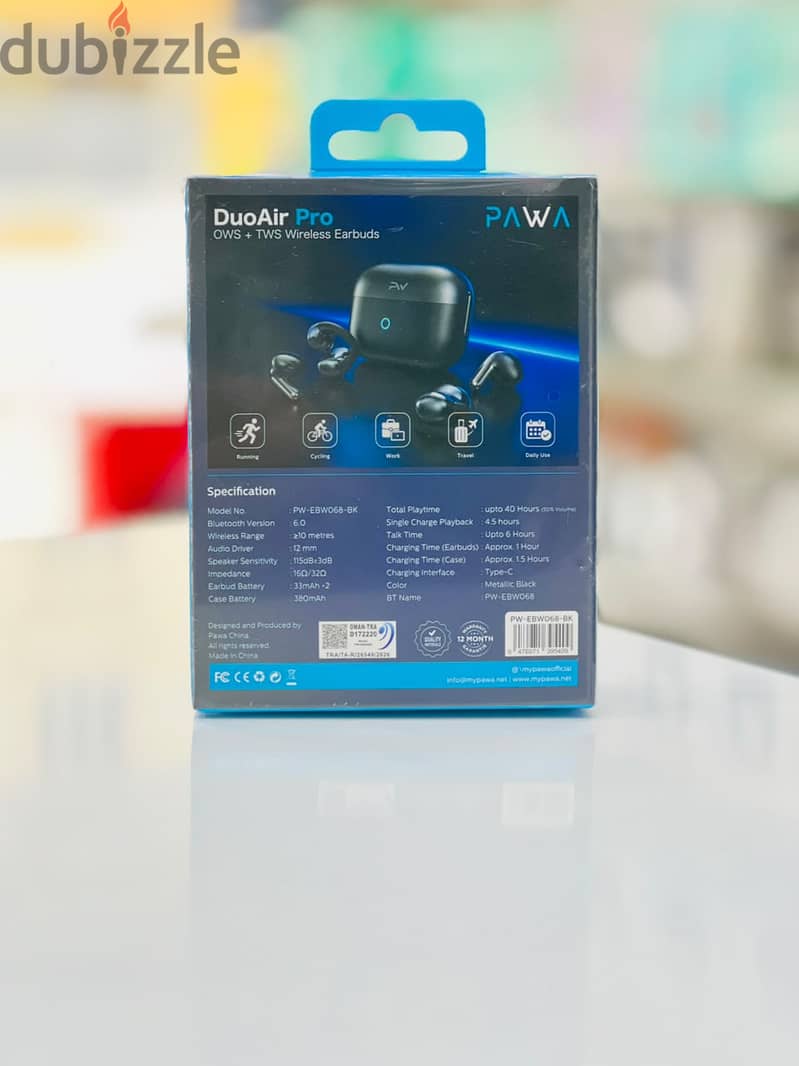 Brand New Pawa DuoAir Pro Earbuds in Oman | Clear Audio 1