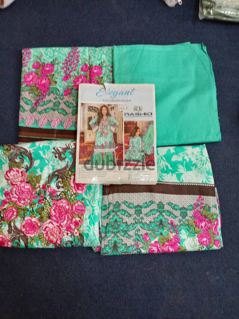 ​Unstitched Lawn Suits - Different Brands Available 3