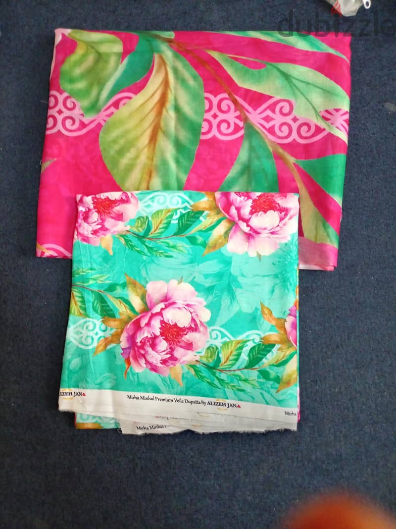 ​Unstitched Lawn Suits - Different Brands Available 5