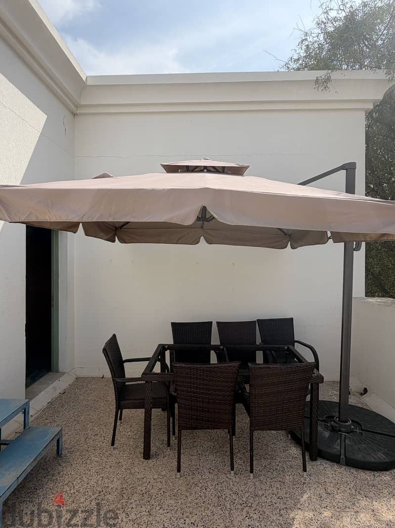 Sunshade convy with 6 chairs and tables for sell 2