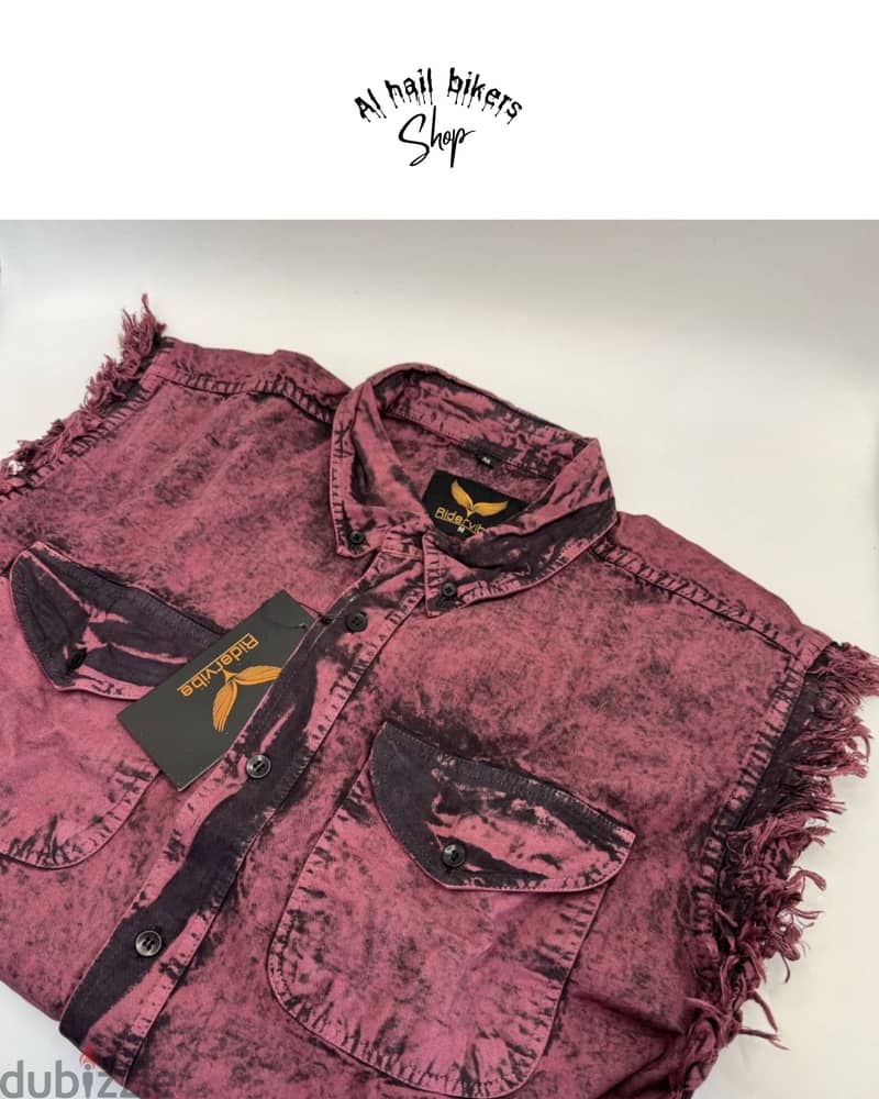 Biker cotton shirt 10