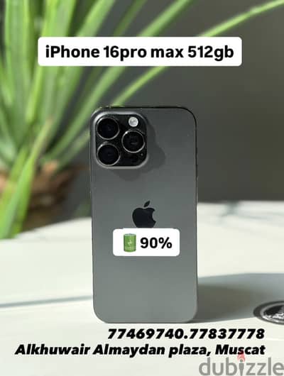 iPhone 16 Pro Max 512GB battery 90% amazing condition best price also