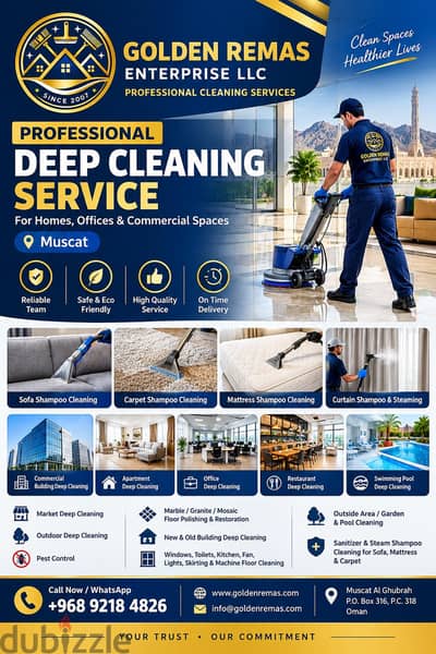 PROFESSIONAL DEEP CLEANING SERVICES – MUSCAT