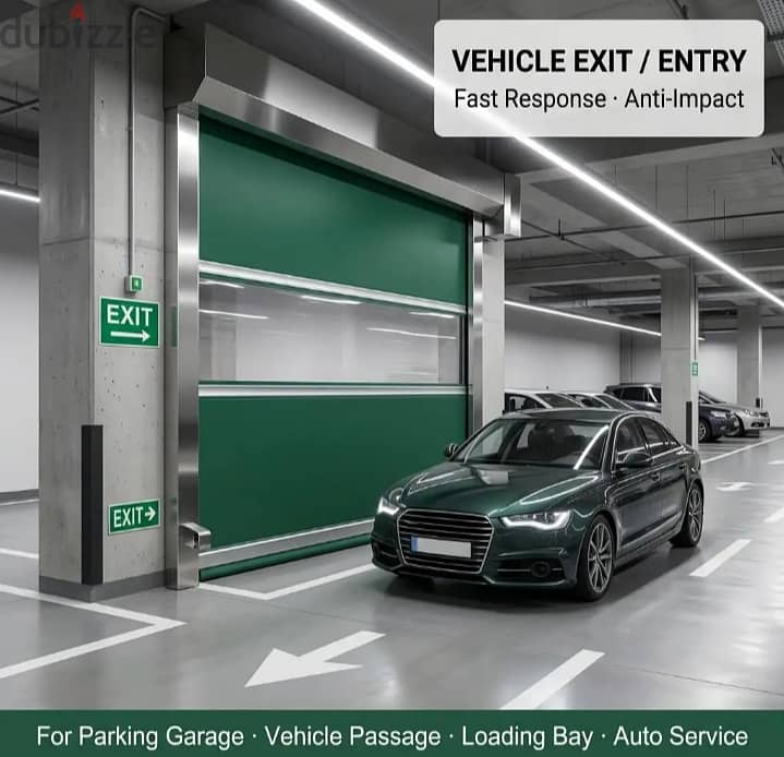 Brick Bound Rolling Shutter Fast Action Door High Speed Sliding Gate Motor New & Repair Swing Doors 5