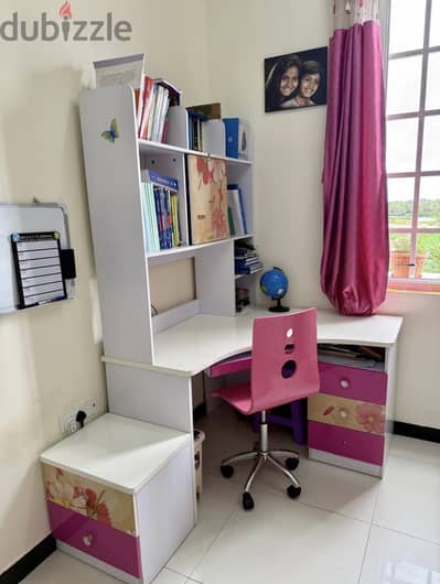 Study table, cupboard, medical plus unopened mattresses