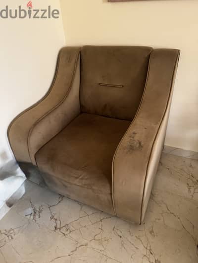 5 seater sofa set used one