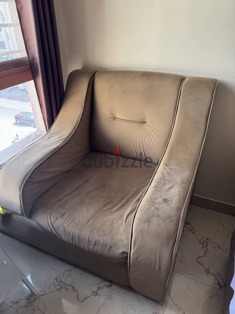 5 seater sofa set used one 1