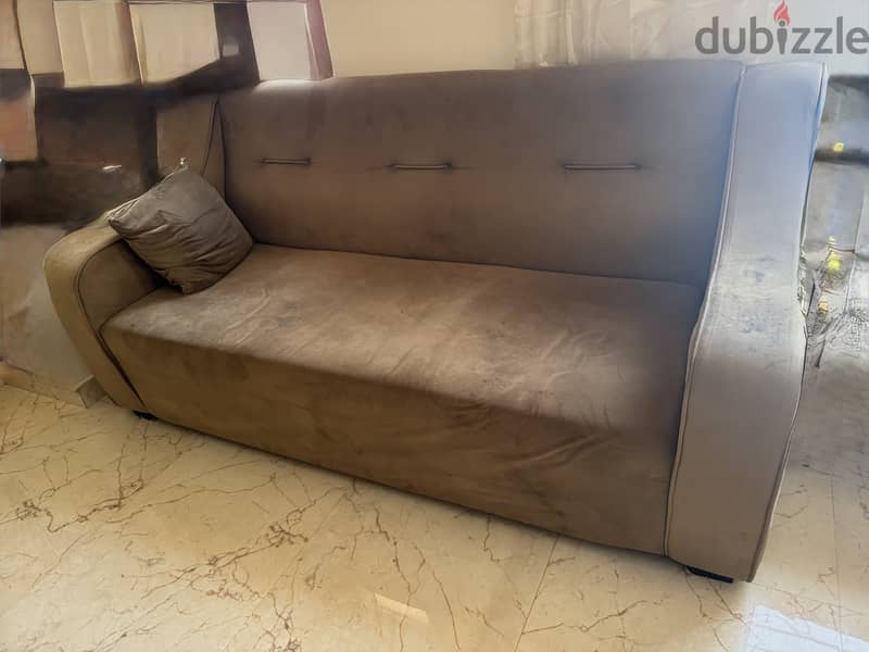 5 seater sofa set used one 2