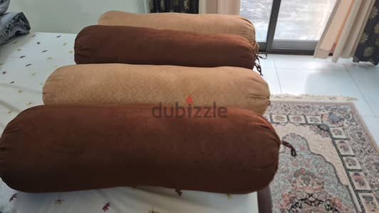 Bolsters for Diwan (from Marina Home). Length 85 cms and Diameter 25 c