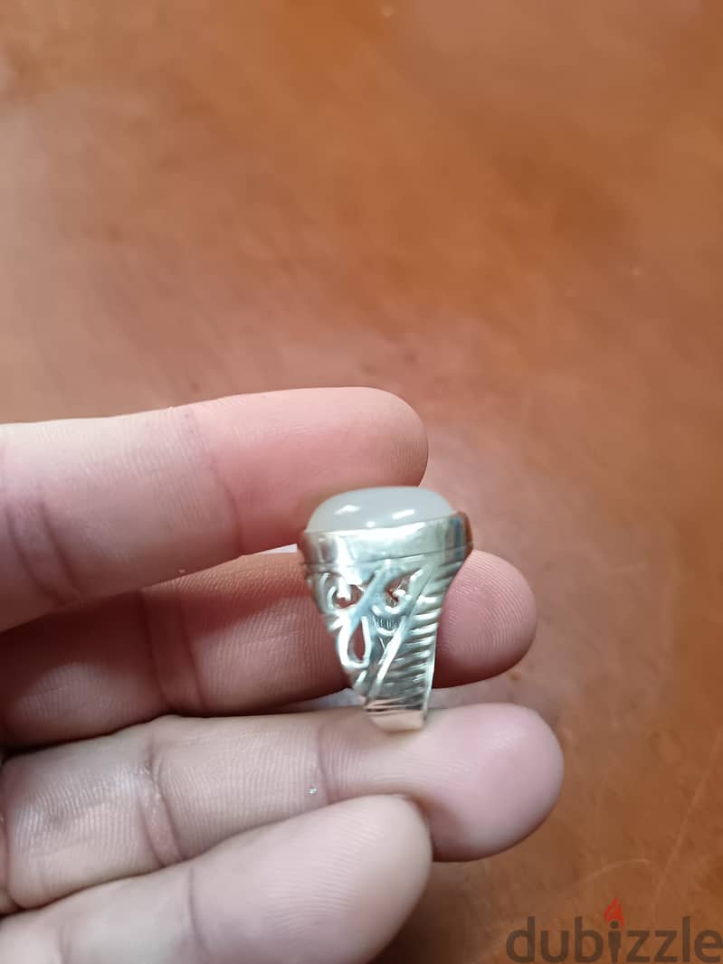 Orginal Irani Dure Najaf Stone Ring – Pure Silver 4