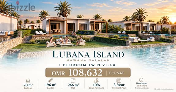 1BR Twin Villa in Hawana Salalah | Private Garden | 10% Downpayment