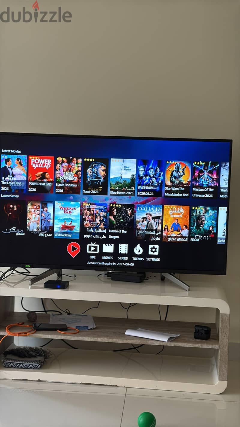 Tv receiver available with one year channels 5