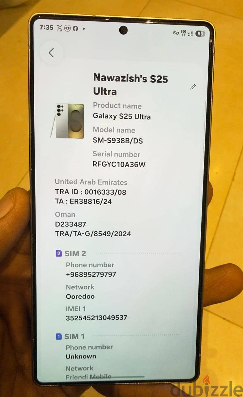 Samsung s25 Ultra new using 3