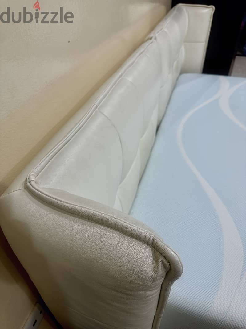 Marina home king leather bed 1