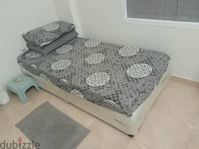 Single Bed With Mattress & 2Side Table Very Good Condition