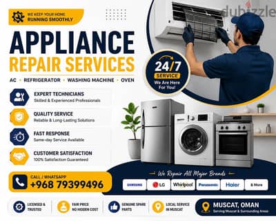 Refrigerator Washing Machine Ac Stove Dishwasher Oven Do Repair