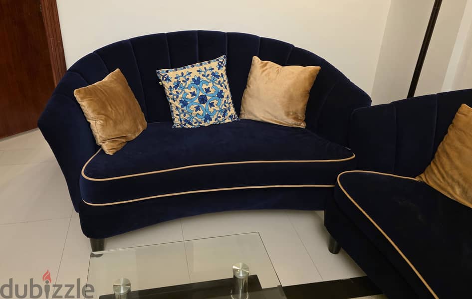 Home centre 7 seater sofa set 2