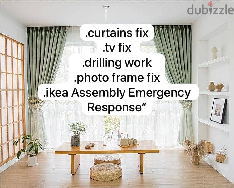carpenter/furniture,IKEA fix repair/curtain,TV fix in wall/drilling 2