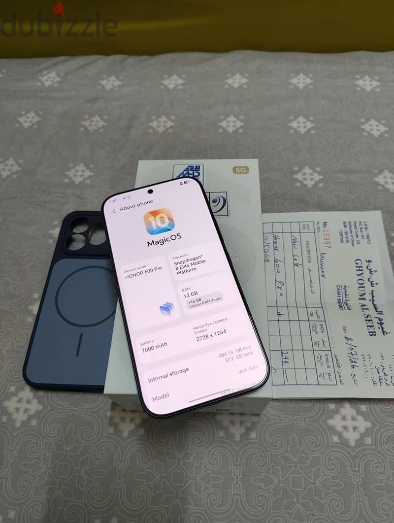 Honor 600 pro 12/512 GB 9 months warranty reming 3