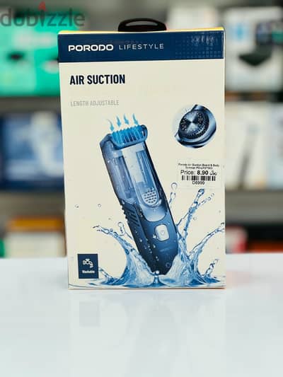 Brand New Porodo Air Suction Trimmer in Oman | 1400mAh Capacity | Call: 94333521