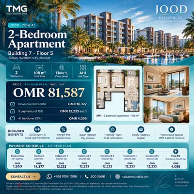 Luxury 2-Bedroom Apartment | Freehold | 4.5-Year Interest-Free Payment Plan