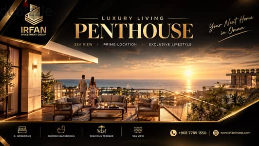 The tallest penthouse in Muscat, located in a prime freehold area.