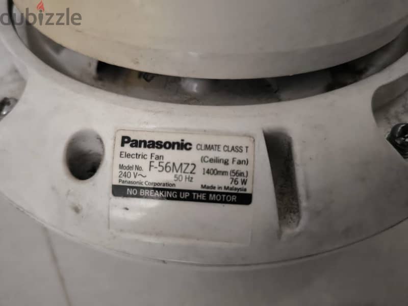 3 Panasonic Ceiling Fans (56-Inch / Model F-56MZ2) – Includes Regulators 2