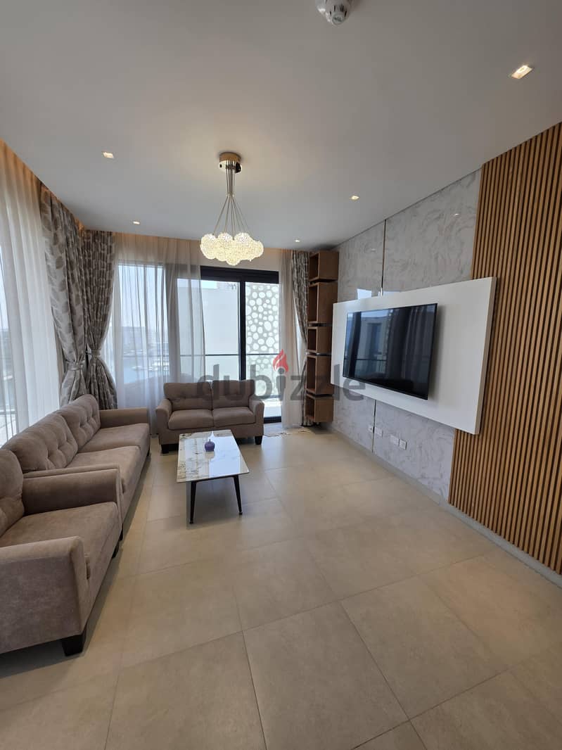 2-Bedroom Fully Furnished Penthouse for Rent in Al Mouj – Sea view ...