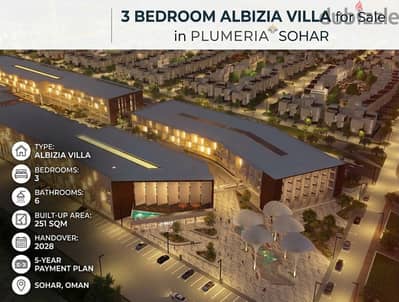 Title: 3 Bedroom ALBIZIA Villa for Sale in Sohar | 5-Year Payment Plan